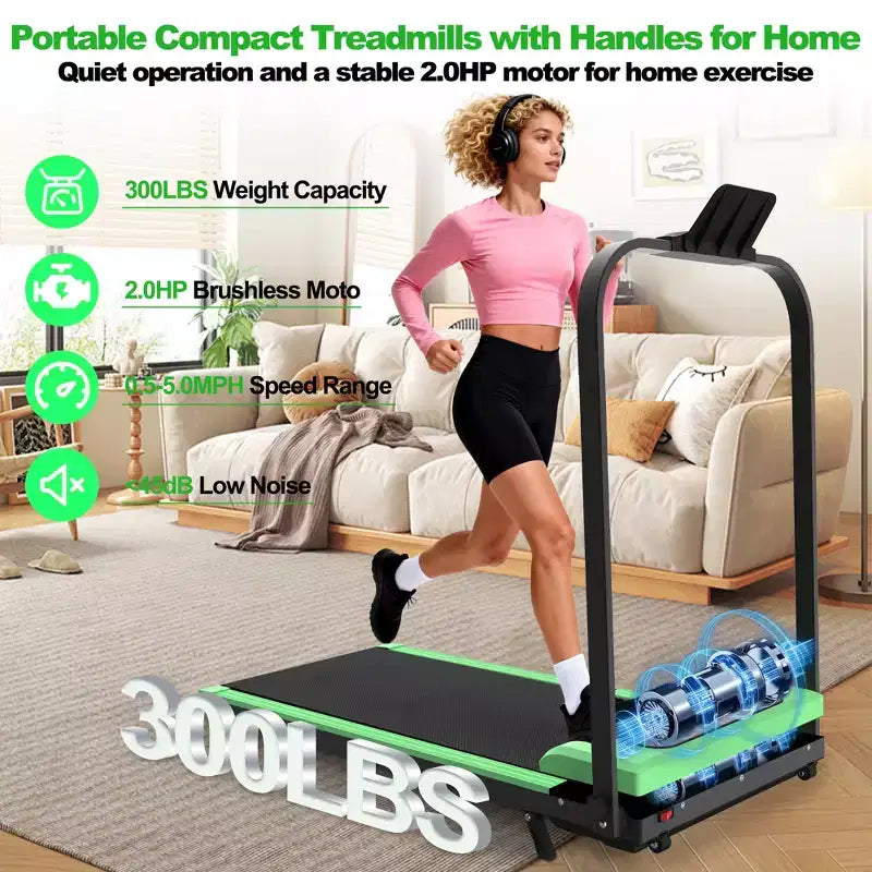 GDFStudio Vella Tapis Roulant Pieghevole 2.0HP con Inclinazione e Pedana Vibrante