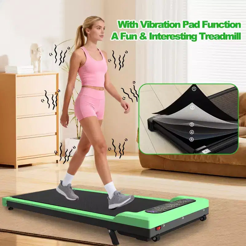 GDFStudio Vella Tapis Roulant Pieghevole 2.0HP con Inclinazione e Pedana Vibrante
