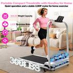 GDFStudio Vella Tapis Roulant Pieghevole 2.0HP con Inclinazione e Pedana Vibrante