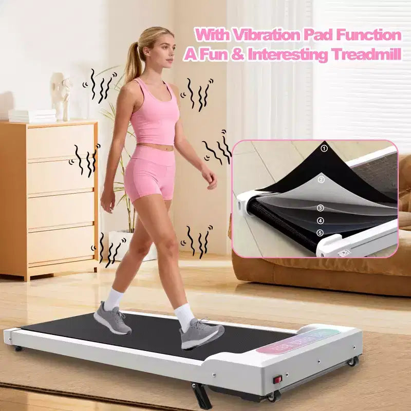 GDFStudio Vella Tapis Roulant Pieghevole 2.0HP con Inclinazione e Pedana Vibrante