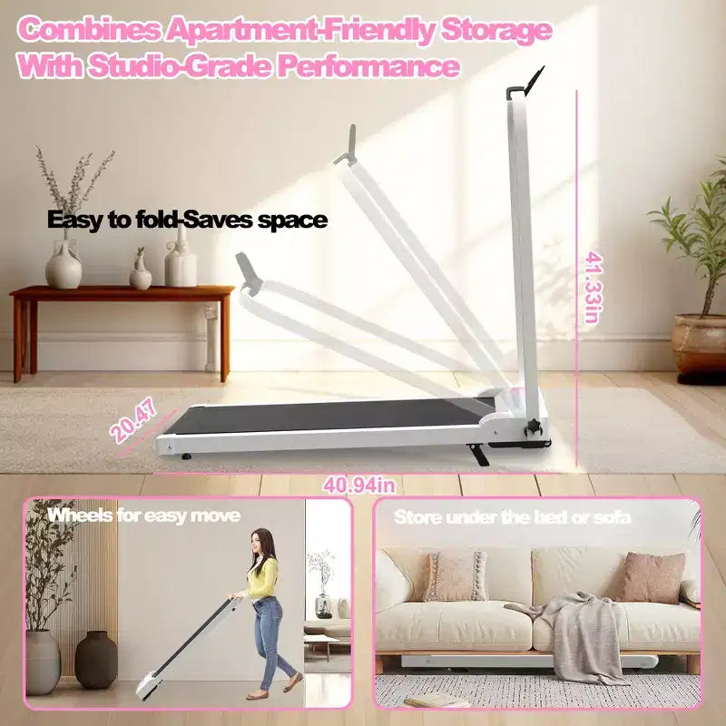 GDFStudio Vella Tapis Roulant Pieghevole 2.0HP con Inclinazione e Pedana Vibrante