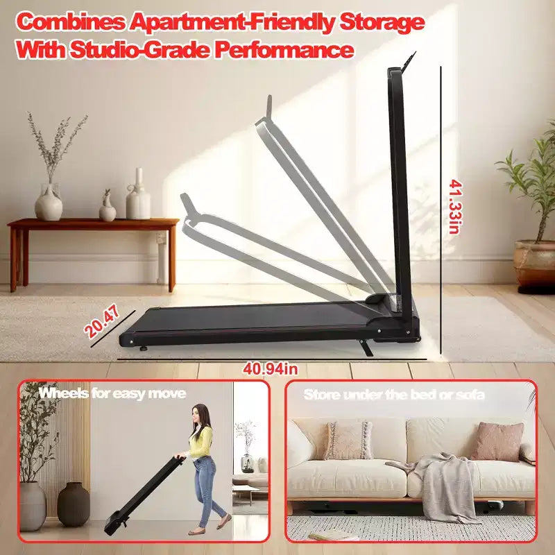 GDFStudio Vella Tapis Roulant Pieghevole 2.0HP con Inclinazione e Pedana Vibrante