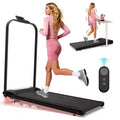 Whisen 2 in 1 Upgrade Foldable Treadmills, Home Exercise Equipment Treadmills, Under Desk Walking Pad with Handle Bar & Incline
