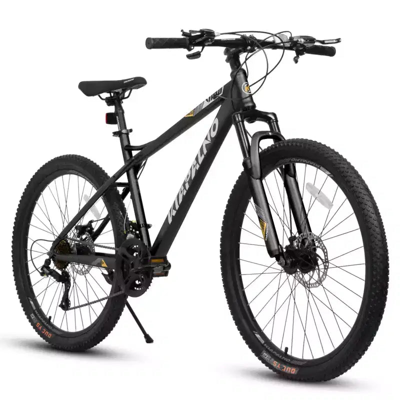 NAYSAYE Bicicletta da Montagna da 26 Pollici, 21 velocità, Bici per Adulti con Telaio in Acciaio ad Alto Tenore di Carbonio e Doppi Freni a Disco Meccanici, 67*26.5*38