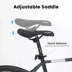 NAYSAYE Bicicletta da strada 700C 16 velocità, telaio leggero in alluminio con freni a disco doppi per uomo e donna, 68*18*37.5