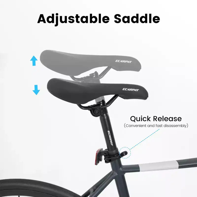 NAYSAYE Bicicletta da strada 700C 16 velocità, telaio leggero in alluminio con freni a disco doppi per uomo e donna, 68*18*37.5