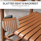 Set di 2 sedie a dondolo da esterno, sedia a dondolo da patio in legno con braccioli lisci, schienale alto per giardino, balcone, portico, supporta fino a 160 kg