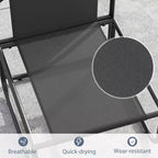 Set di 2 sedie da esterno Costway con cuscini rimovibili, struttura in metallo resistente per bordo piscina