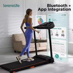 Tapis roulant digitale intelligente pieghevole SereneLife - 12 programmi preimpostati (SLFTRD40BT)