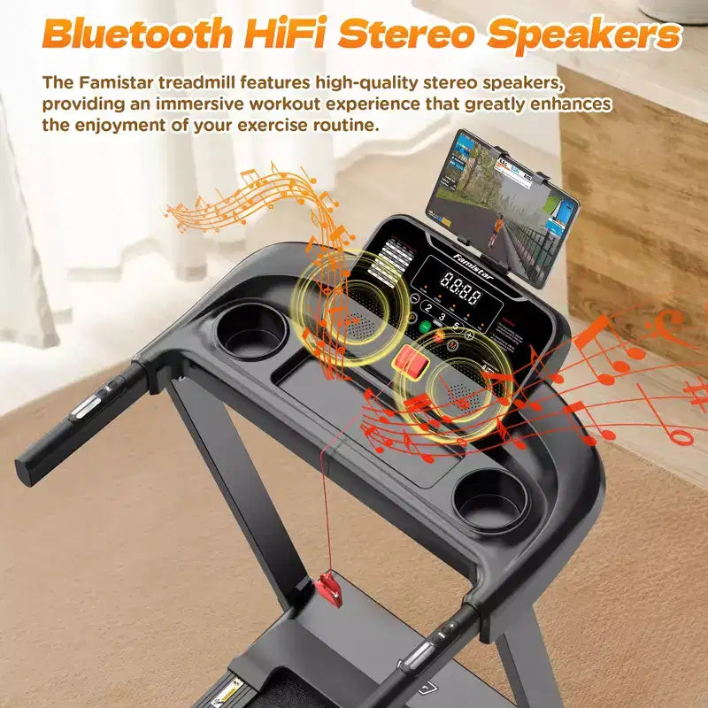 Tapis Roulant 3,55 HP con Inclinazione 10%, Capacità 145 kg, Pieghevole per Casa 12 km/h, 71 Programmi Smart, Controllo APP per Corsa e Camminata con Ginocchiere Gratuite