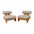 Christopher Knight Home Kavya Sedie da club da patio moderne imbottite in acacia (set da 2)