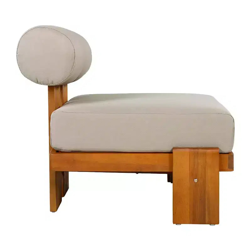 Christopher Knight Home Kavya Sedie da club da patio moderne imbottite in acacia (set da 2)