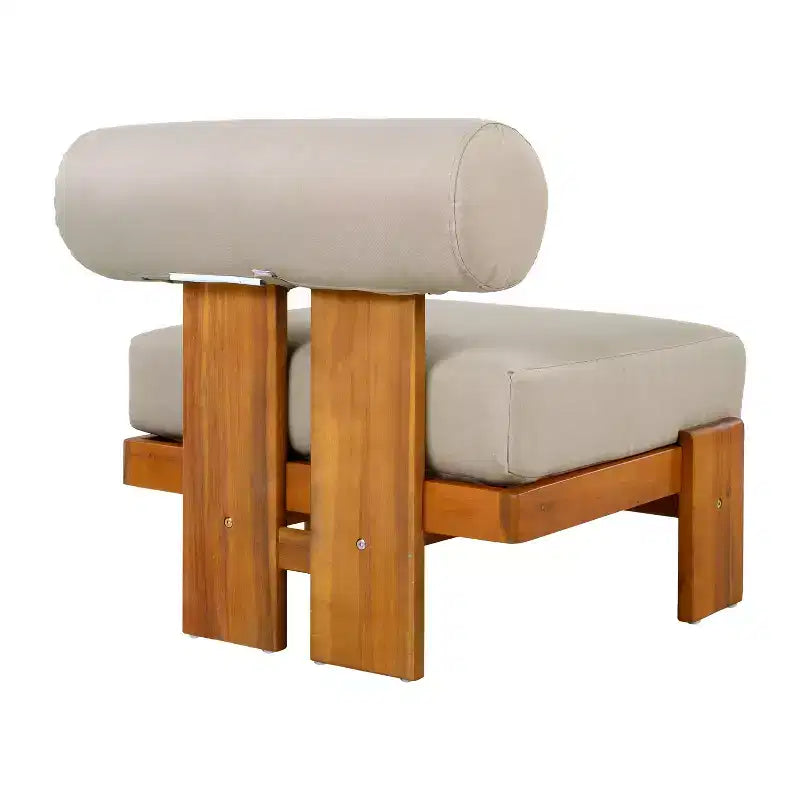 Christopher Knight Home Kavya Sedie da club da patio moderne imbottite in acacia (set da 2)