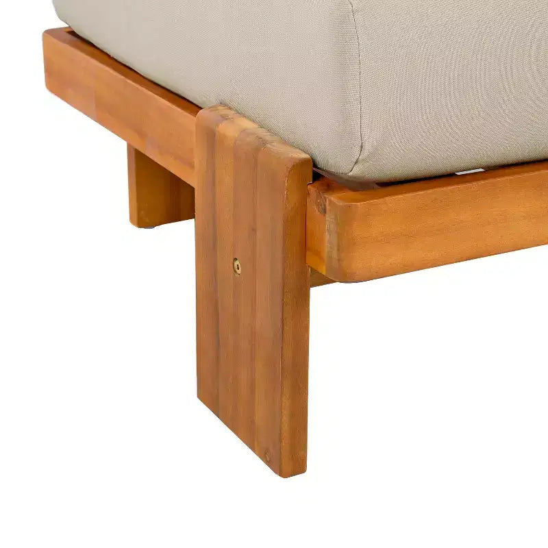 Christopher Knight Home Kavya Sedie da club da patio moderne imbottite in acacia (set da 2)