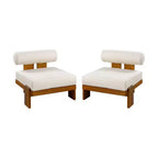Christopher Knight Home Kavya Sedie da club da patio moderne imbottite in acacia (set da 2)