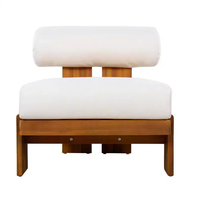 Christopher Knight Home Kavya Sedie da club da patio moderne imbottite in acacia (set da 2)