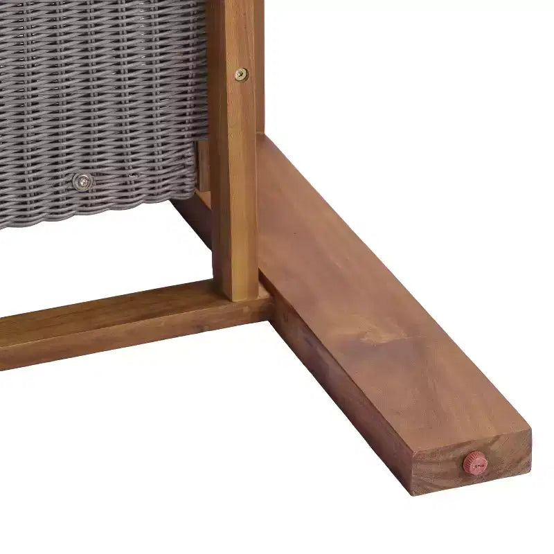 Christopher Knight Home Briar Boho Sedia Club da Esterno in Legno di Acacia e Vimini (Set di 2)