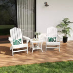 2-Pack Wood Grain Folding Adirondack Chairs, Weather-Resistant Plastic Outdoor Patio Chairs with Cup Holder & Wide Armrests, Ideal Lawn Chairs