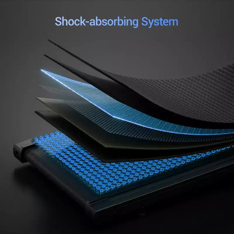 Tapis Roulant Inclinato al 15% con Manubrio - Tapis Roulant Pieghevole Silenzioso da 2,5 CV per Casa e Ufficio, Tapis Roulant Portatile Sotto la Scrivania