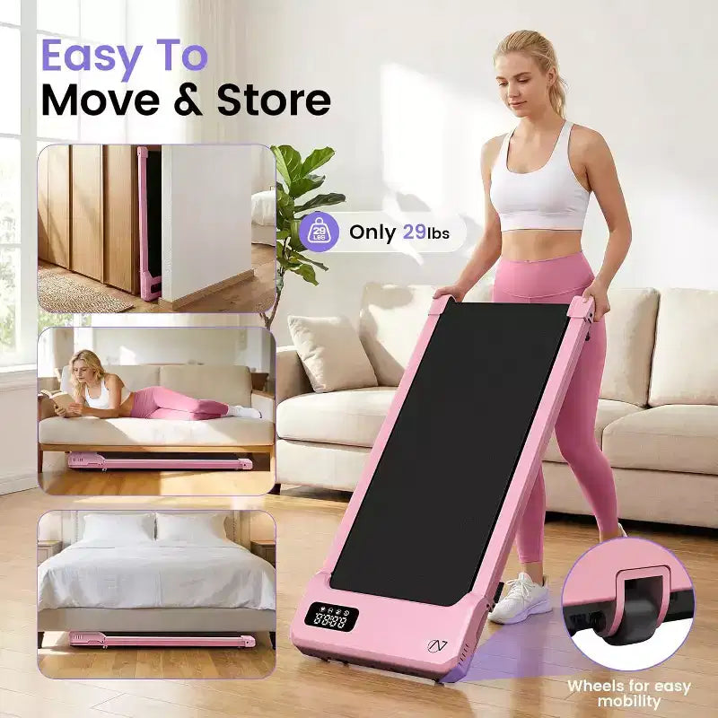 Tapis Roulant KRISRATE 6-in-1 3.5HP con Pedana Vibrante e Inclinazione 12%/15%, Pieghevole Sotto Scrivania per Casa, Ufficio