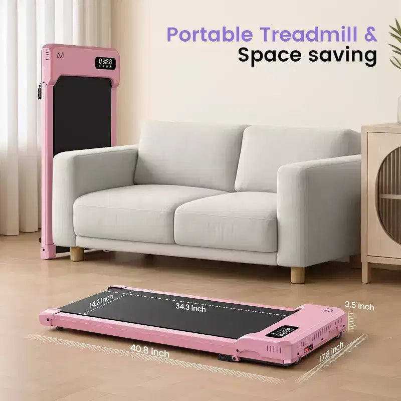 Tapis Roulant KRISRATE 6-in-1 3.5HP con Pedana Vibrante e Inclinazione 12%/15%, Pieghevole Sotto Scrivania per Casa, Ufficio