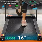 Tapis Roulant KRISRATE 6-in-1 3.5HP con Pedana Vibrante e Inclinazione 12%/15%, Pieghevole Sotto Scrivania per Casa, Ufficio