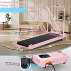 Tapis Roulant KRISRATE 6-in-1 3.5HP con Pedana Vibrante e Inclinazione 12%/15%, Pieghevole Sotto Scrivania per Casa, Ufficio