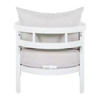 Christopher Knight Home Miguel Modern Aluminium Patio Accent Chair with Curved Backrest and Cushion