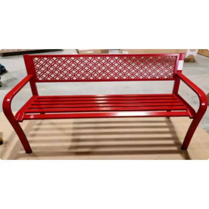 Acekool Panca da esterno per 2 persone 358 kg, panca da giardino in acciaio resistente, seduta per portico resistente alle intemperie, vari colori