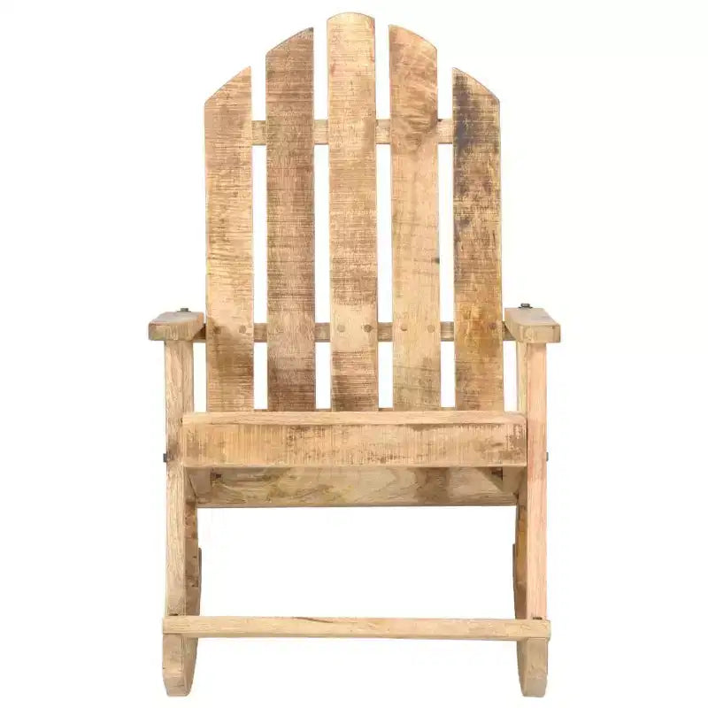 vidaXL Garden Rocking Chair Woodgrain Solid Mango Wood Standard