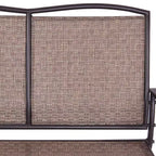 Costway Patio Glider Rocking Bench Double 2 Person Chair Loveseat Garden Gray Turquoise/Blue/Brown