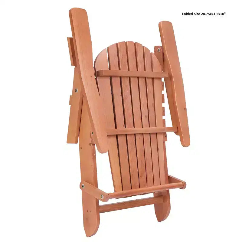 Grand Collection Folding Large Size Adirondack Chair Pine Wood