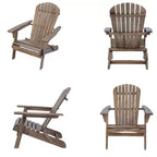 Grand Collection Folding Large Size Adirondack Chair Pine Wood