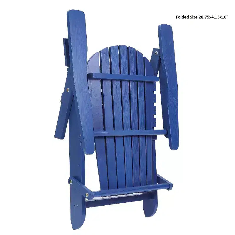 Grand Collection Folding Large Size Adirondack Chair Pine Wood