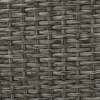 Poltrona Club Girevole da Esterno con Struttura in Ferro, Cuscini Rimovibili in Poliestere, Costruzione in Rattan Sintetico Resistente per Uso Esterno