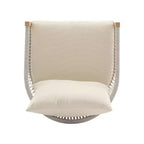 Curved Aluminum Lounge Chair with Rope-Weave Design, Cushioned Comfort, Powder-Coated Frame for Outdoor Living