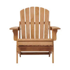 Sedia Adirondack Pieghevole in Legno Sovradimensionata con Schienale e Seduta Preassemblati, Legno di Hemlock, Capacità di Carico 150 kg per Giardino o Terrazza