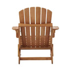 Sedia Adirondack Pieghevole in Legno Sovradimensionata con Schienale e Seduta Preassemblati, Legno di Hemlock, Capacità di Carico 150 kg per Giardino o Terrazza