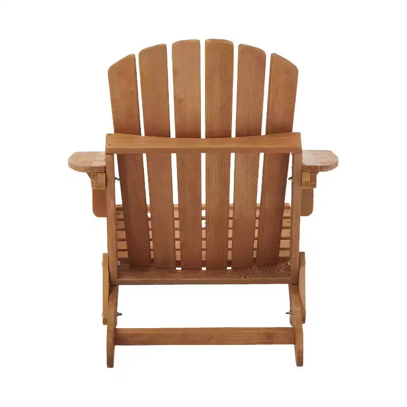 Sedia Adirondack Pieghevole in Legno Sovradimensionata con Schienale e Seduta Preassemblati, Legno di Hemlock, Capacità di Carico 150 kg per Giardino o Terrazza