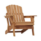 Sedia Adirondack Pieghevole in Legno Sovradimensionata con Schienale e Seduta Preassemblati, Legno di Hemlock, Capacità di Carico 150 kg per Giardino o Terrazza