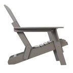 Oversized Embossed Wooden Folding Adirondack Chair with Pre-Assembled Backrest and Seatboard, Hemlock Wood, Weight Capacity 330 lbs for Garden or Deck