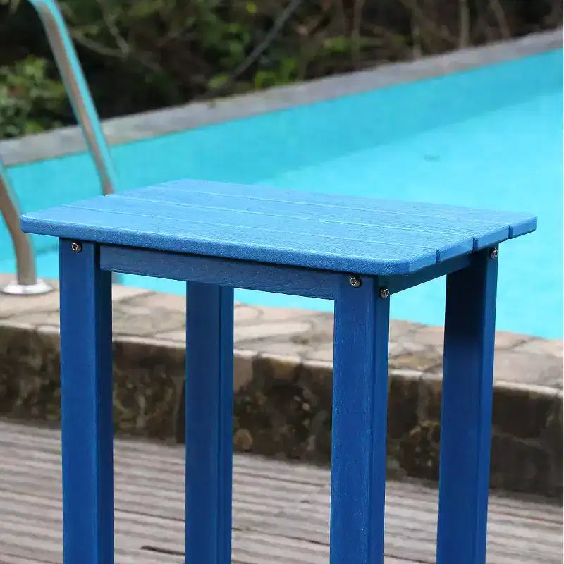 Sedia da Esterno/Bar in HDPE, Resistente alle Intemperie, Impermeabile, Anti-Corrosione, Bassa Manutenzione per Prati o Bordi Piscina