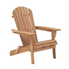 Set di 2 sedie Adirondack pieghevoli in legno con schienale pre-assemblato, legno di Hemlock, design pieghevole per giardino o cortile