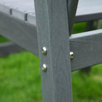 HDPE Outdoor Terrace Dining Chair Set, Weather-Resistant, Low Maintenance, Weight Capacity 220 lbs for Gardens or Decks