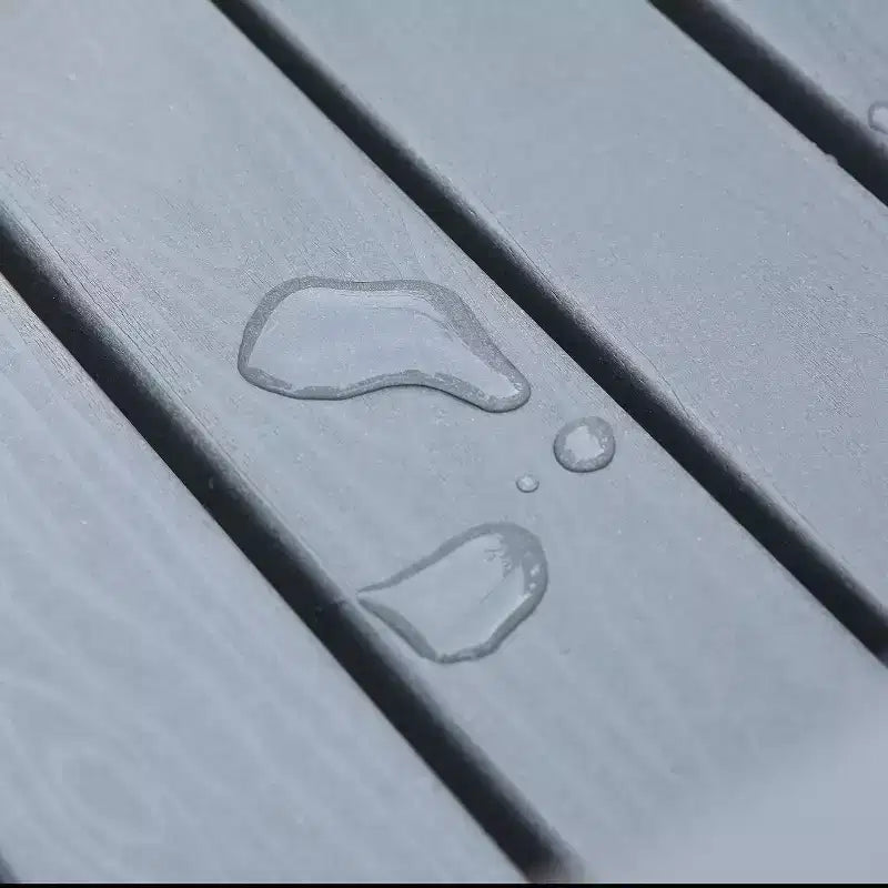 HDPE Outdoor Terrace Dining Chair Set, Weather-Resistant, Low Maintenance, Weight Capacity 220 lbs for Gardens or Decks