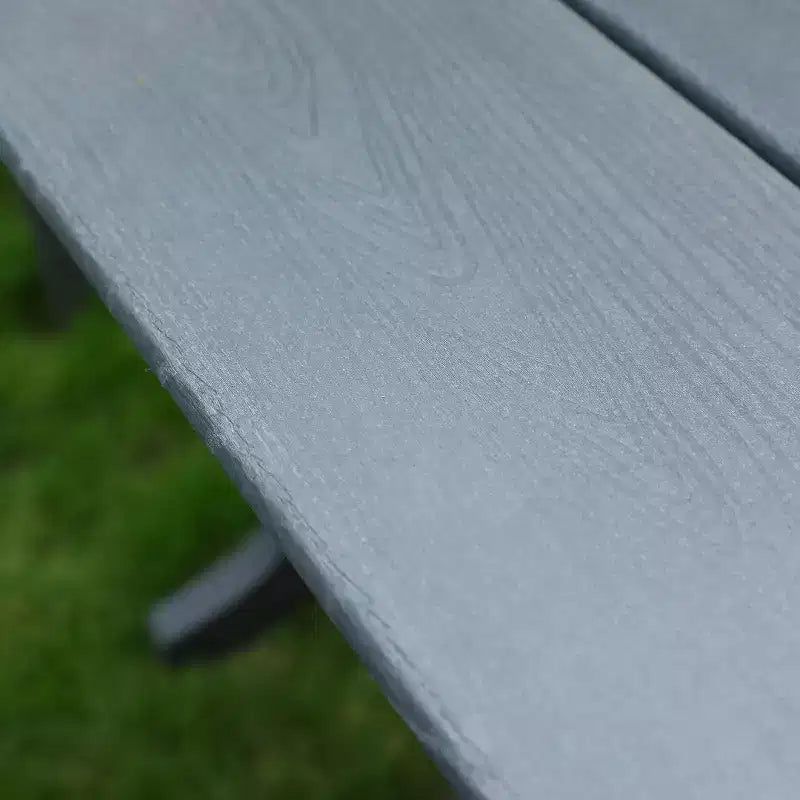 HDPE Outdoor Terrace Dining Chair Set, Weather-Resistant, Low Maintenance, Weight Capacity 220 lbs for Gardens or Decks