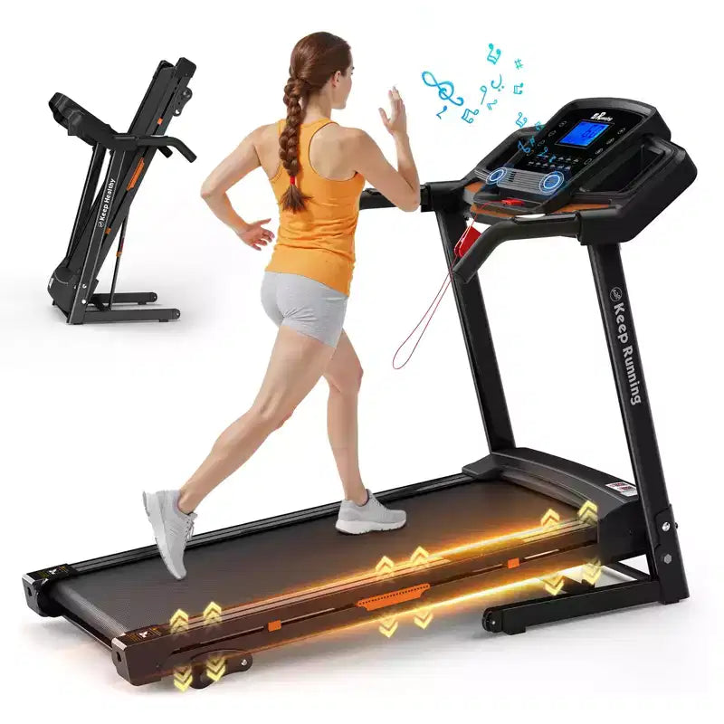 Tapis Roulant Pieghevole GDFStudio Velocity con Display a LED e Inclinazione Manuale