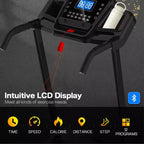 Tapis Roulant Pieghevole GDFStudio Velocity con Display a LED e Inclinazione Manuale