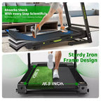 Tapis Roulant Pieghevole GDFStudio Velocity con Display a LED e Inclinazione Manuale