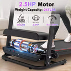GDFStudio Georgena Tapis roulant compatto pieghevole con display LCD e inclinazione manuale